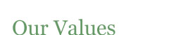 our values